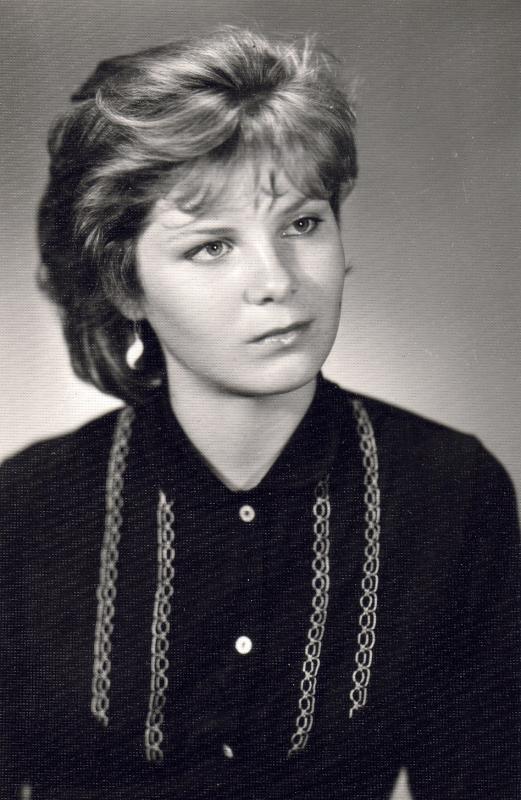 Dukra Gita jau paskutinėje klasėje, 1986 m.