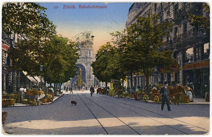 Zürich. Bahnhofstrasse. [S. l.]: [s. n.], [1913?].