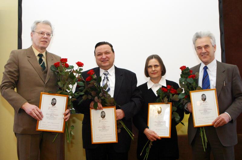 Adolfo Jucio vardinės premijos laureatai – jo mokiniai, 2005 m.