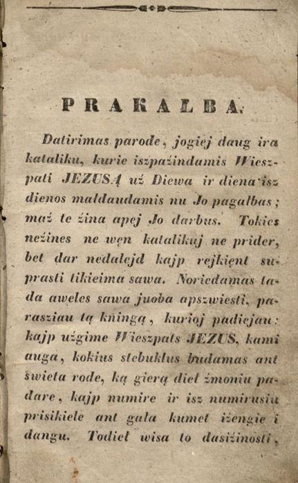 Żiwatas Jezaus Kristaus, Wieszpaties musu, arba Istorije Naujoje Istatima, iszspausta. Wilniuj: spaustuwiej A. Dworcziaus, 1853.
