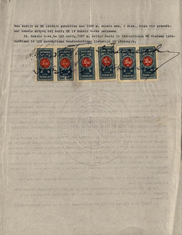 Lietuvių kalbos draugijos ir „Sakalo“ bendrovės sutartis dėl „Gimtosios kalbos“ leidybos (1937-04-30)