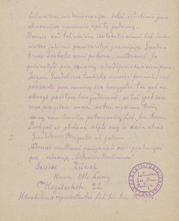 Guodotinas tautieti. 1898. Liet. k.