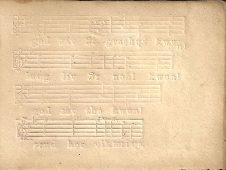 Beniowski, Bartłomiej. Major Beniowski’s Phrenotypic primer for the blind. London: published by the author, 1845. Beniowski, Bartłomiej. Major Beniowski’s Phrenotypic primer for the blind. London: published by the author, 1845.
