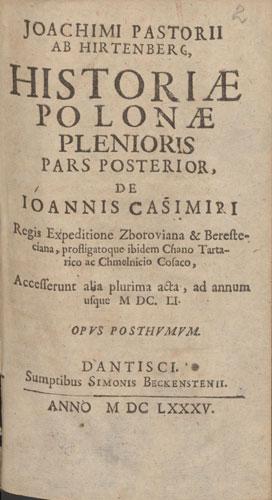 Joachimo Pastorijaus Lenkijos istorija. II dalis