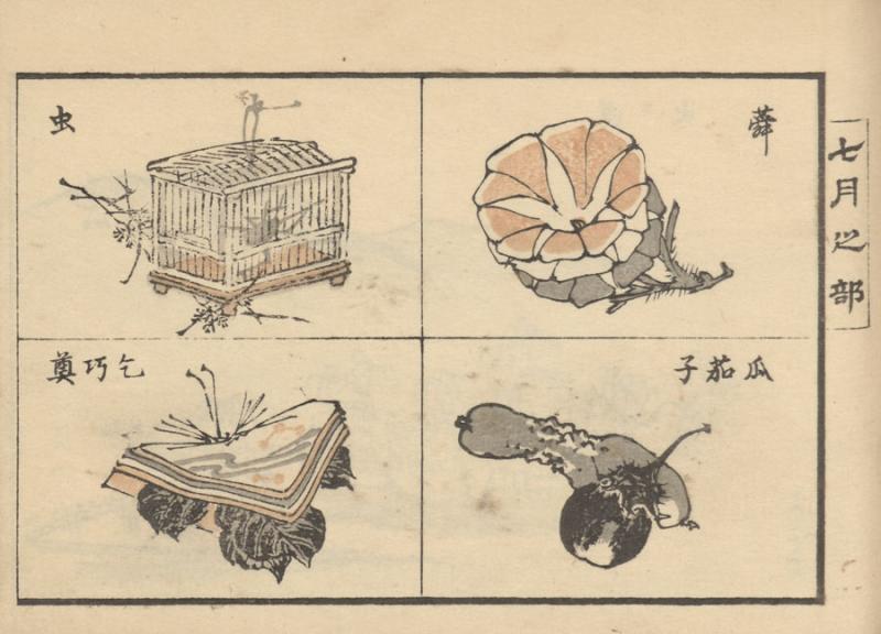 Bairei, Kono. 工業図式 = Kōgyō zushiki = Piešiniai amatininkams ir menininkams. Tokyo: [Okura Magobei], 1883. 5 t.:  medžio raiž.; 12 x 18 cm.