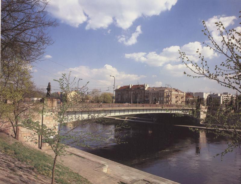 Žaliojo tilto per Nerį Vilniuje vaizdas