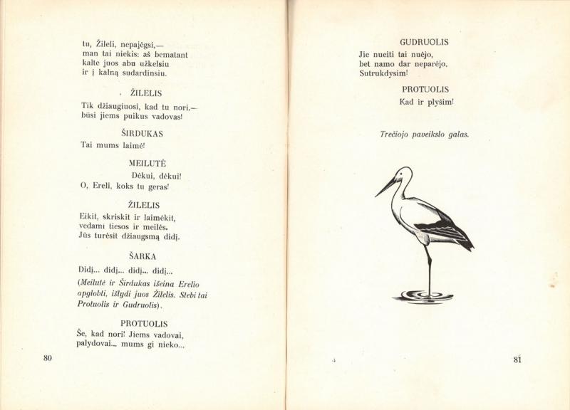Čiurlionienė-Kymantaitė, Sofija. Dvylika brolių juodvarniais laksčiusių: vaikams vaidinti keturių paveikslų pasaka. Kaunas: Spaustuvė „Typolitʼas“, 1932.