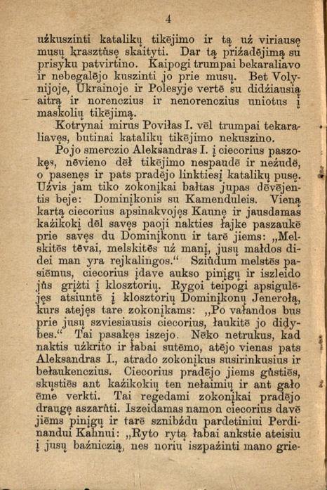 Parspejimas apie szventą tikējimą, o įpatingai apie Jezaus Kristaus Baźnyczią. Petrapilyje: spaustuvėje pas Hintze, 1869.