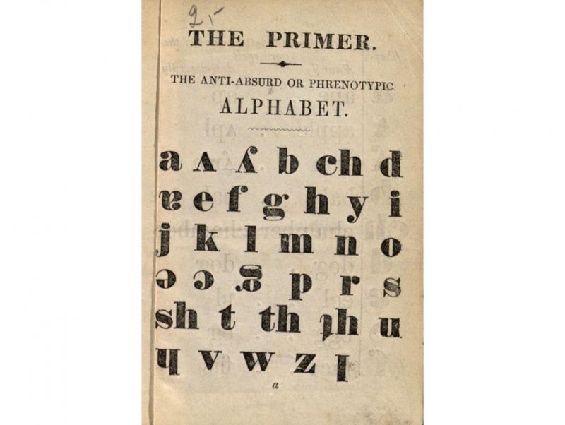 Beniowski, Bartłomiej. The anti-absurd or Phrenotypic English pronouncing and orthographical dictionary. London: published by the author, 1845. Beniowski, Bartłomiej. The anti-absurd or Phrenotypic English pronouncing and orthographical dictionary. London: published by the author, 1845.