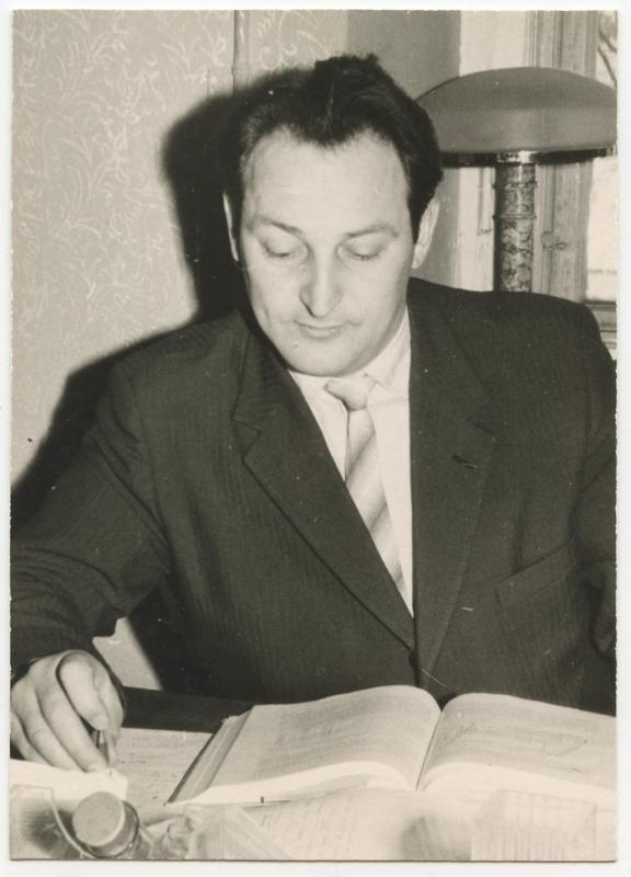 Botanikos instituto direktorius Karolis Jankevičius. 1961 12 31