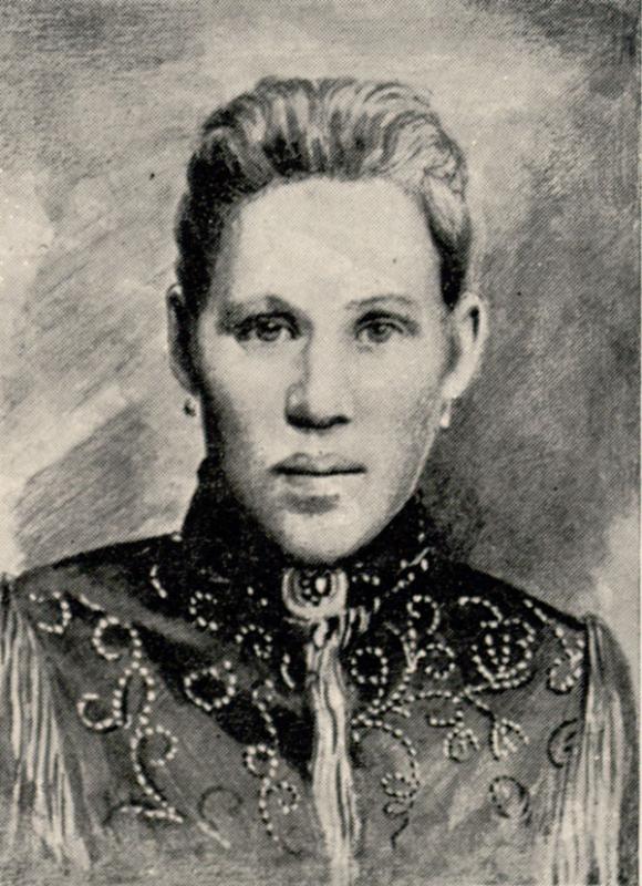 Jono Čerskio žmona Mavra.  Peterburgas, apie 1890 m.