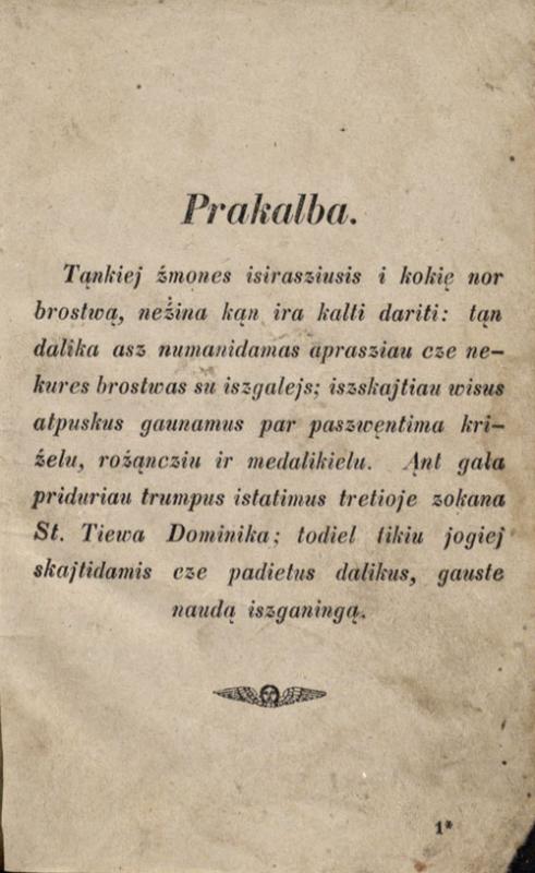 Apej brostwas su istatimajs tretioje zokana szwęnta Dominika: su pawelijimu wirausibiu dwasiszku. [Tilžė: Johann Zabermann lėšos: C. Albregso ir ko. sp., 1869].