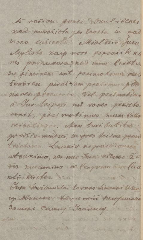 Simono Ūsonio laiškai Tadui Stanislovui Vrublevskiui.
