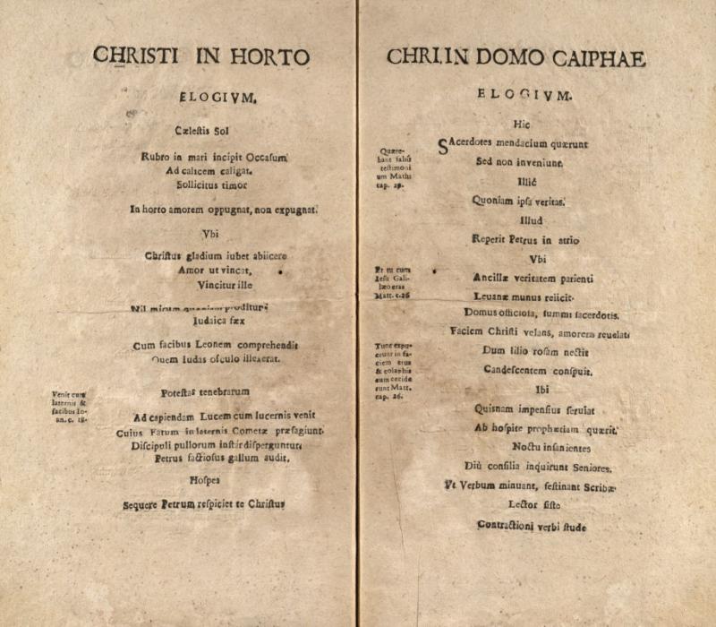 Passio Christi elogiis enarrata ab erudito viro equite Lithuano I. H. S.