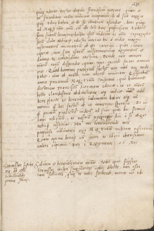 Albrechto Brandenburgiečio 1530-05-26 raštas Albertui Goštautui