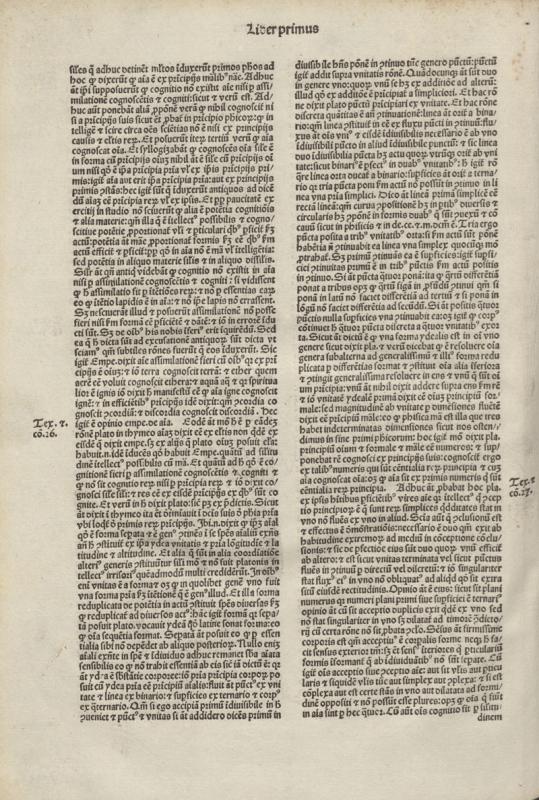 Albertus Magnus. De anima. Add: De intellectu et intelligibili. Venezia: Johannes et Gregorius de Gregoriis, de Forlivio, 1494 11 07.