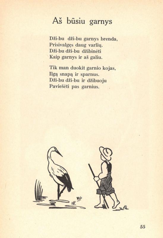 Eilėraštis „Aš būsiu garnys“