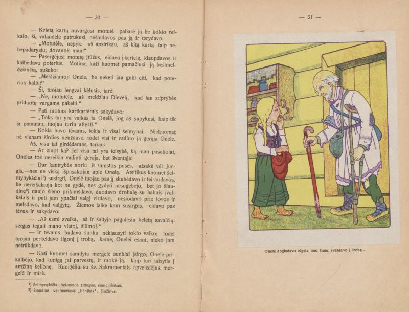 Valančius, Motiejus. Vaikų knygelė; su dailininko Kazio Šimonies paveikslėliais; redagavo L. Kuodys. Kaunas: Sakalas, 1928. 104 p., [5] iliustr. lap.: iliustr. LMAVB 513151