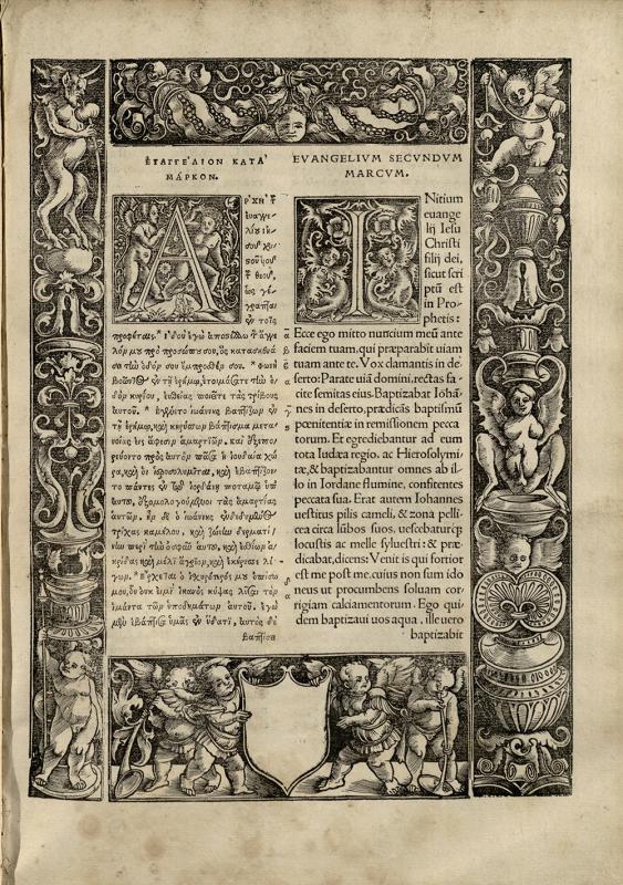NovumTestamentum omne, tertio iam ac diligentius ab Erasmo Roterodamo recognitum ... Basileae: in aedibus Jo. Frobenii, 1522.
