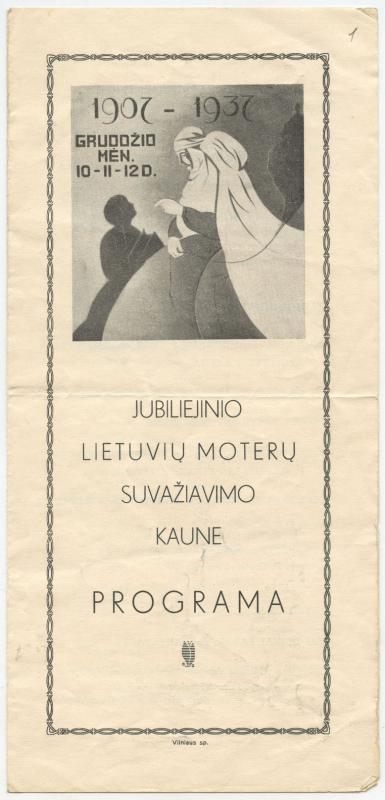 Jubiliejinio Lietuvių moterų suvažiavimo Kaune programa
