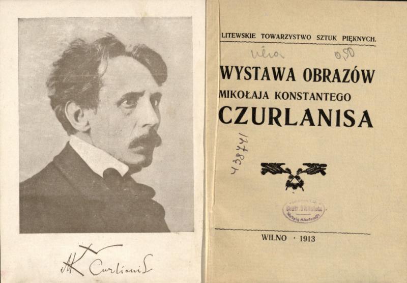 M. K. Čiurlionio darbų parodos katalogas lenkų kalba