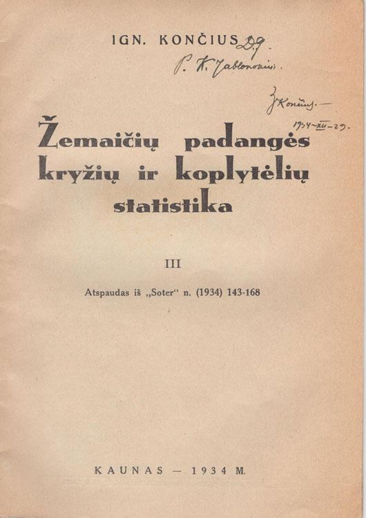 Žemaičių padangės kryžių ir koplytėlių statistika