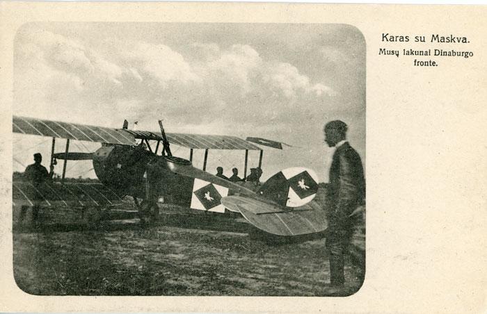 Karas su Maskva. Musų lakunai Dinaburgo fronte.