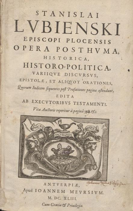 Vyskupo Stanislovo Lubienskio „Raštai“
