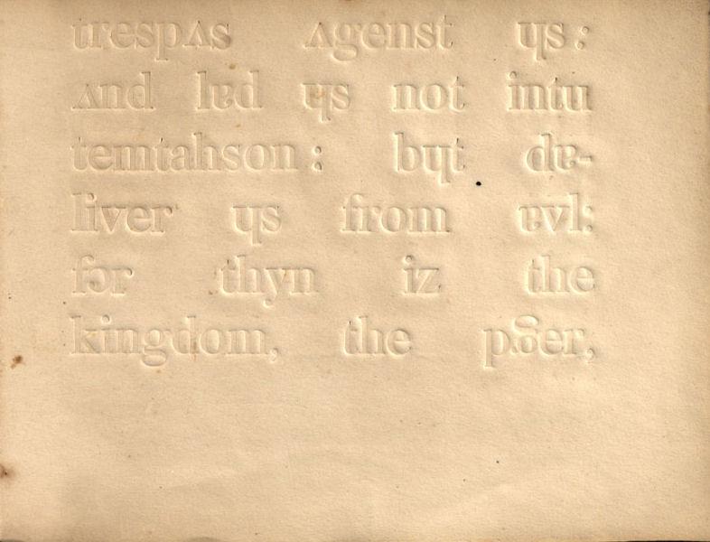 Beniowski, Bartłomiej. Major Beniowski’s Phrenotypic primer for the blind. London: published by the author, 1845. Beniowski, Bartłomiej. Major Beniowski’s Phrenotypic primer for the blind. London: published by the author, 1845.