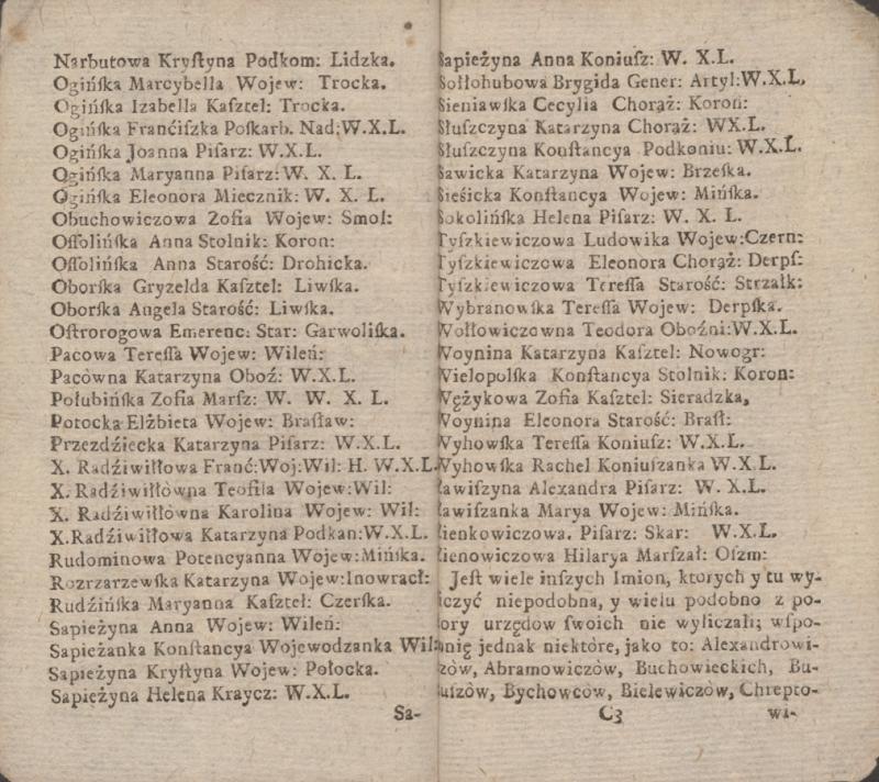 Arkibrolijos nariai XVIII a. viduryje