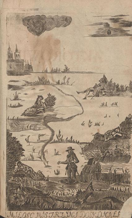 Komedijos „Miłość mistrzyni doskonała“ iliustracija (1752 m. rugpjūčio 15 d.)