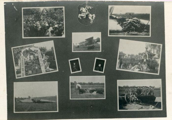 Žuvusio lakūno leitenanto Vytauto Raubos atminimui pagerbti skirta vinjetė.