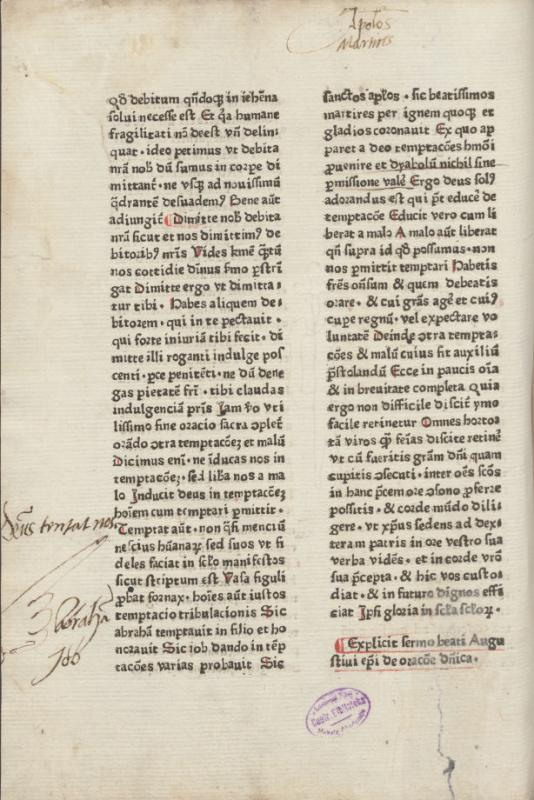 Henricus de Langenstein. Expositio super Orationem Dominicam et Ave Maria. [Speyer: typogr. operis „Gesta Christi“, ca 1473].