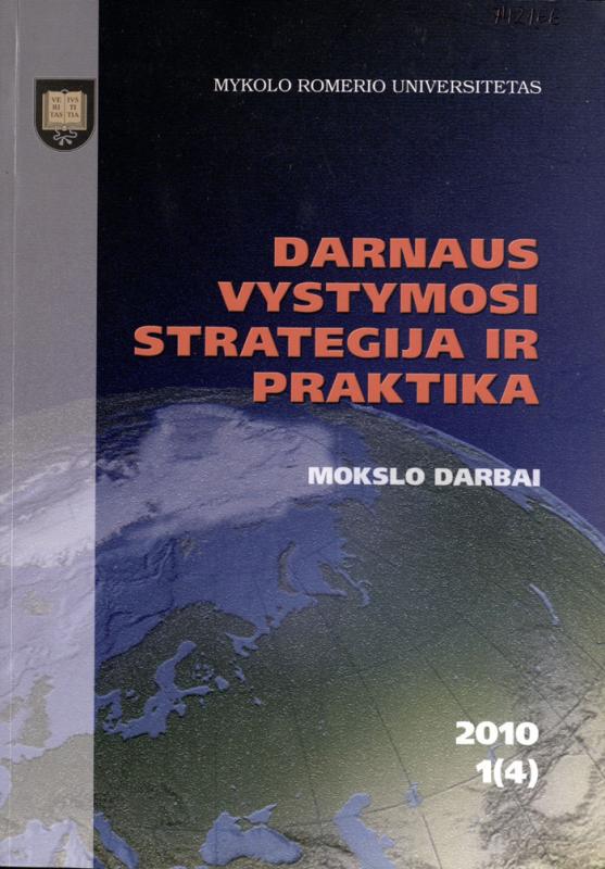 Darnaus vystymosi strategija ir praktika