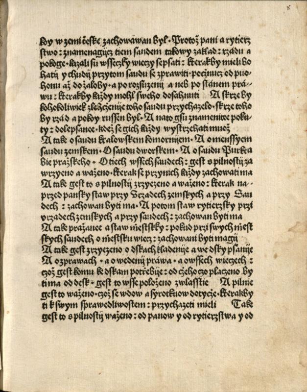 Zřízení zemské Vladislavské (Jura et constitutiones regni Bohemiae). [Praha: Tiskař Pražské bible], 1500 07 18.