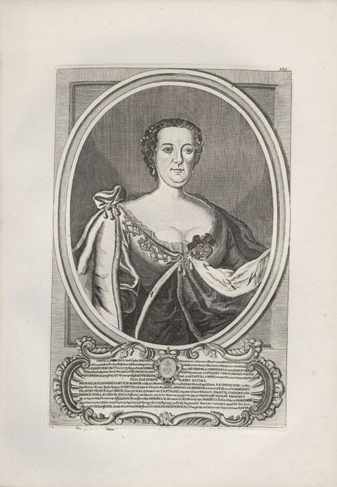 Pranciška Uršulė Radvilienė (1705–1753). Dail. Hiršas Leibovičius (1700 – po 1770)
