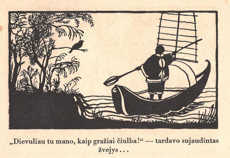 Lakštingala ir Pas Kristaus eglelę. Iš Anderseno parašė M. Šalčius. 
Šiauliai: Kultūros b-vės leidinys, 1922.