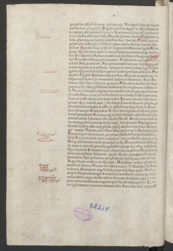 Justinianus, Bernardus. Oratio habita apud Sixtum IV contra Turcos. [Roma: Georgius Lauer, non ante 1471 12 02].