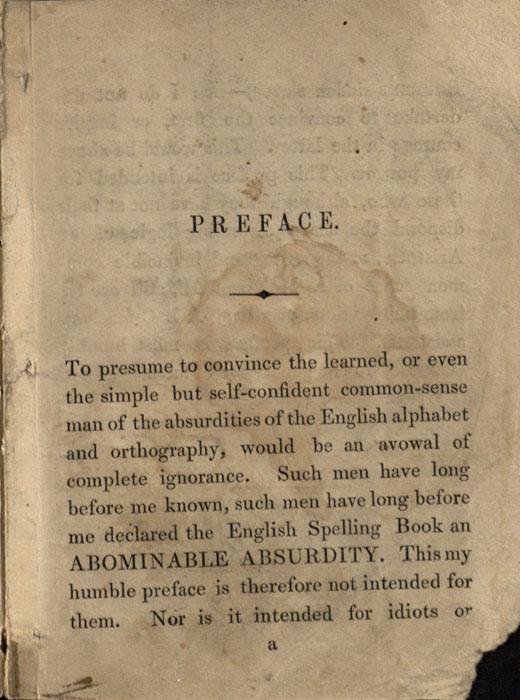 Beniowski, Bartłomiej. Anti-absurd or Phrenotypic alphabet and orthography for the English language / Invented by Major Beniowski, the author of the system of artificial memory, designated phrenotypic. London: published by the Author, 1844. Beniowski, Bartłomiej. Anti-absurd or Phrenotypic alphabet and orthography for the English language / Invented by Major Beniowski, the author of the system of artificial memory, designated phrenotypic. London: published by the Author, 1844.