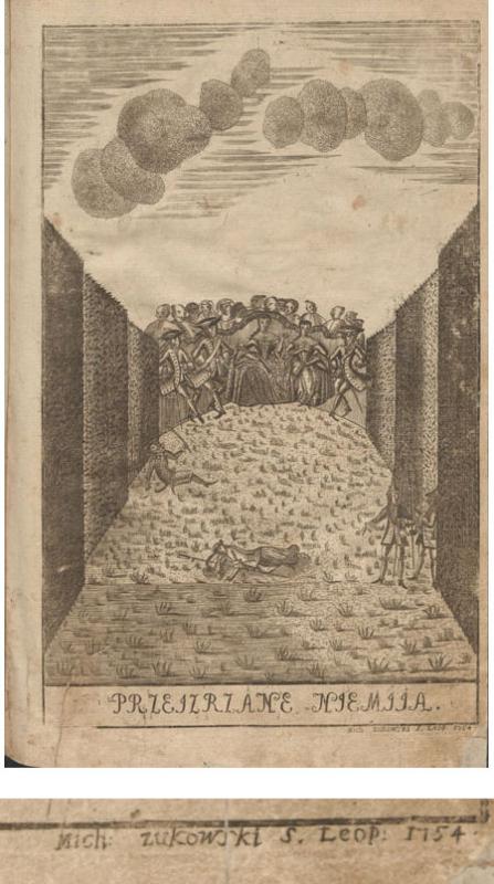 Komedijos „Przejrzane nie mija“ iliustracija (1749 m. birželio 24 d.)