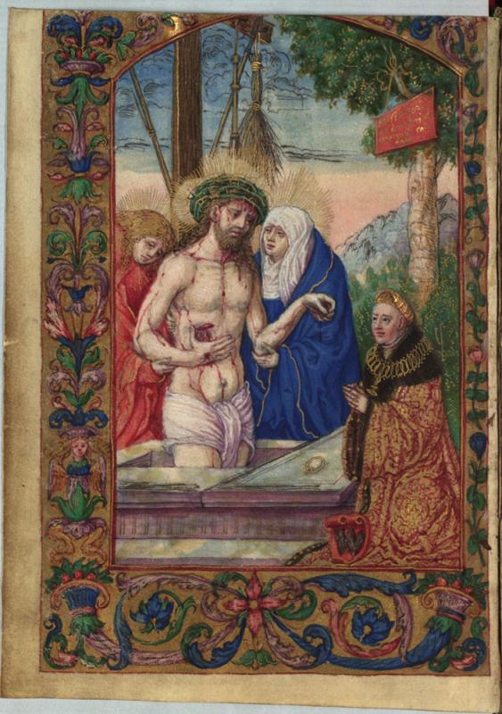 Kape stovintis Kristus su klūpančiu Albertu Goštautu