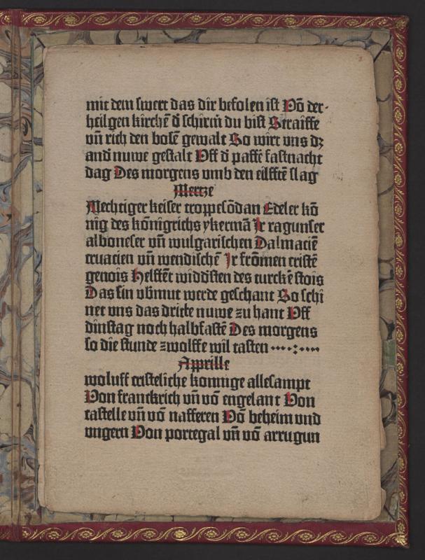 Türken-Kalender (Eyn Manung der Christenheit Widder die Durken). [Mainz: Johannes Gutenberg, 1454 12 6–24].