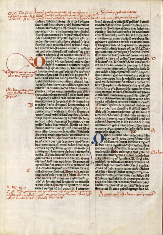 Biblia Latina. Venezia: Franciscus Renner, de Heilbronn, 1480.