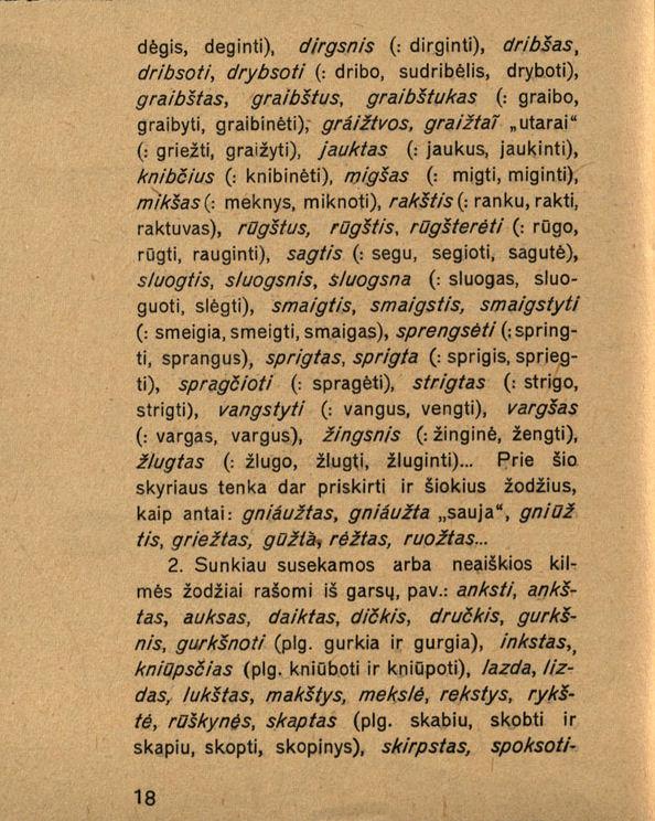 Lietuvių kalbos rašybos pagrindai (leidinio fragmentai, 1935)