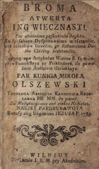 Broma atverta ing viečnastį (1846)