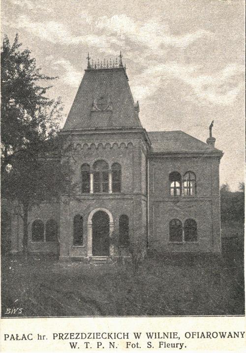 Vilniaus mokslo bičiulių draugijos būstinė 1907–1913 m.
