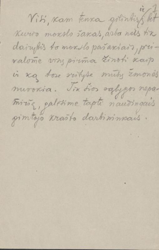 Igno Končiaus užrašai, 1923 m.