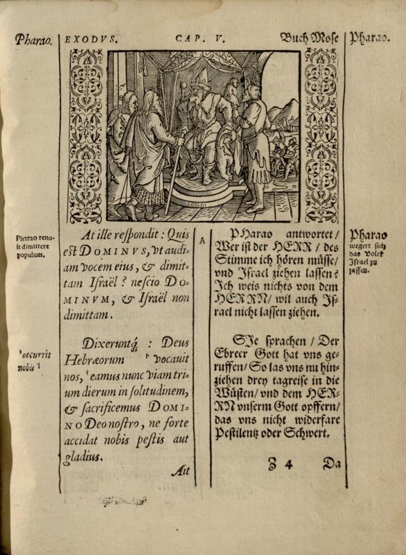 Biblia Germanico–latina. Zu Witteberg, 1574.