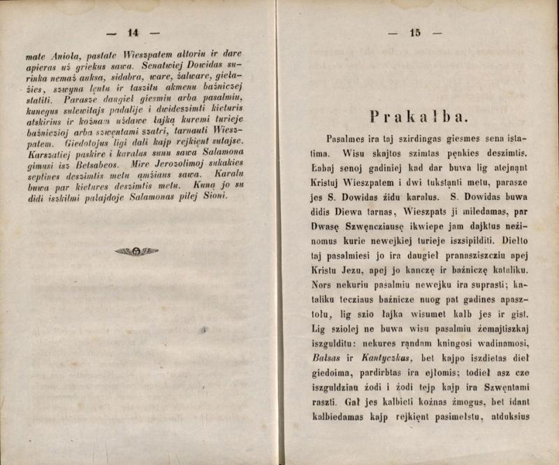 Wisas pasalmes S. Dowida karalaus. Wilnuje: kasztu ir spaustuwieje Josapa Zawadzkie, 1864.