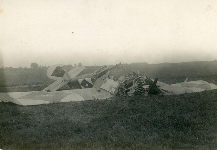 Lietuvos karo lakūno vokiečio Frico Šulco lėktuvo Halb. CL. IV katastrofa.